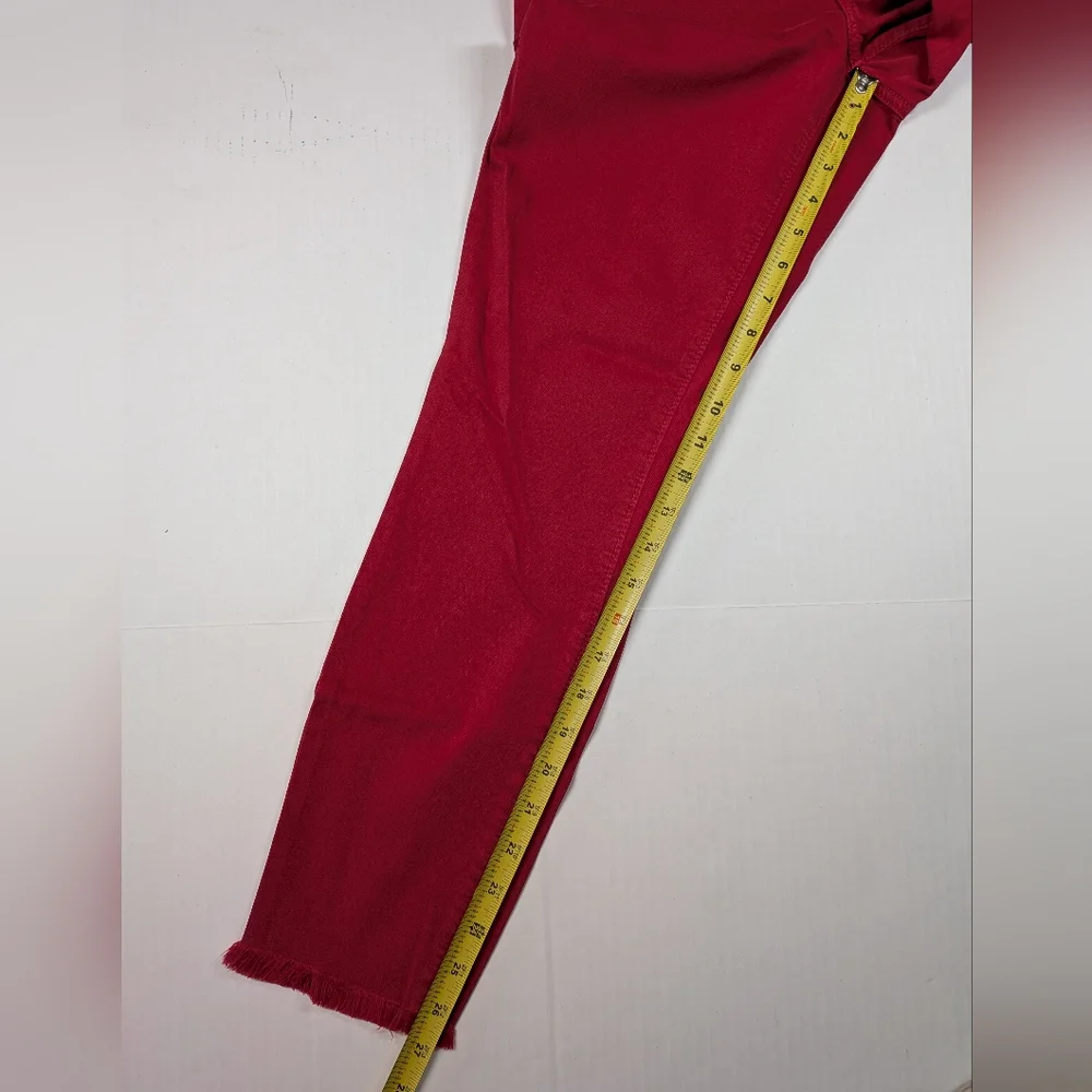 LOFT Curvy Skinny Women's Red Jeans